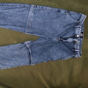 Holister jeans with zip legs that can convert to shorts.